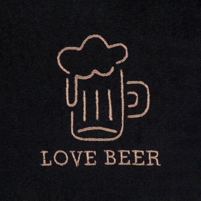 Полотенце махровое Этель Love beer 35х50 см, 100% хлопок, 350 г/м2 - фотография № 3