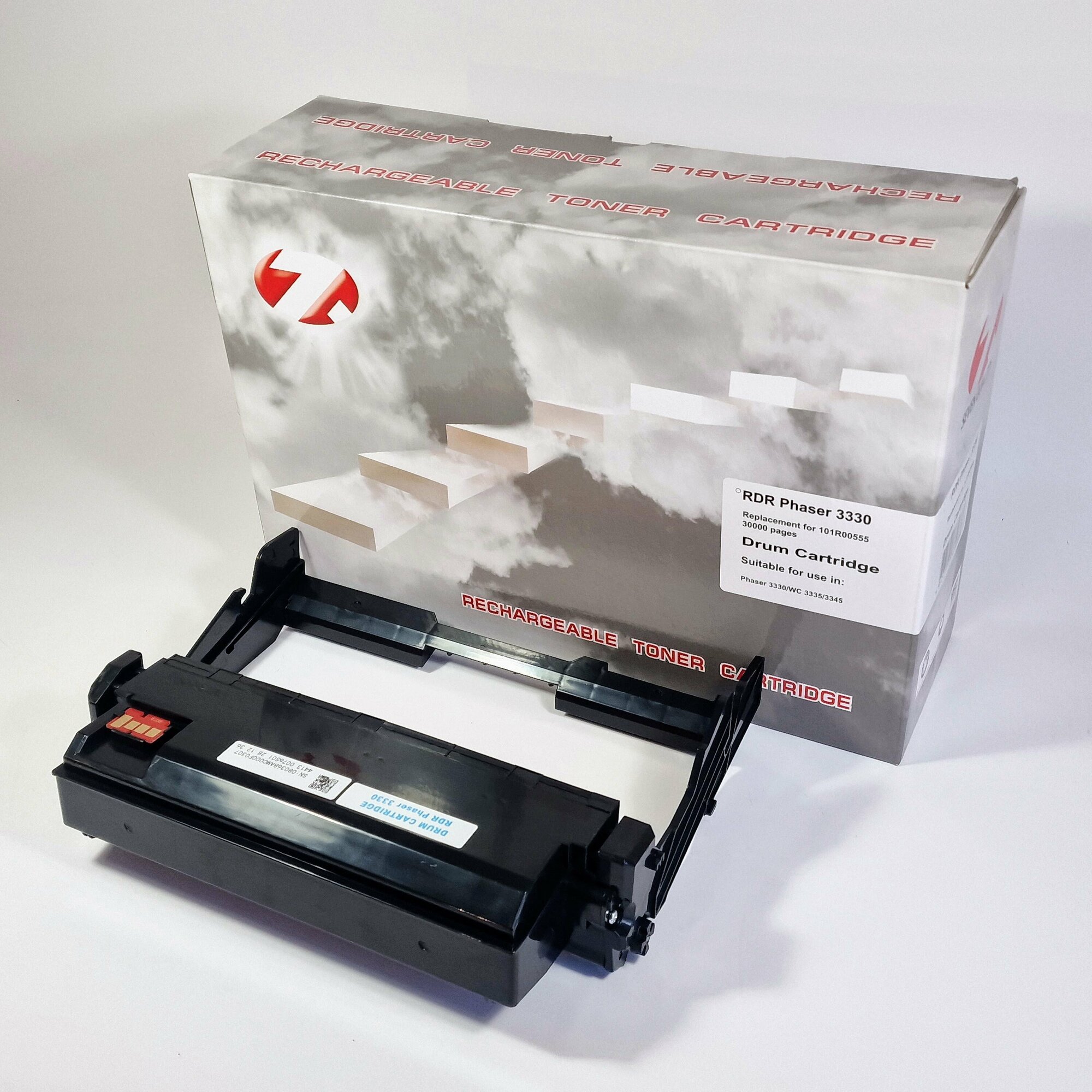DRUM картридж 101R00555 (блок с фотобарабаном, без тонера), 7Q, для Xerox Phaser 3330, WC3335, WC3345, черный, 30000 листов