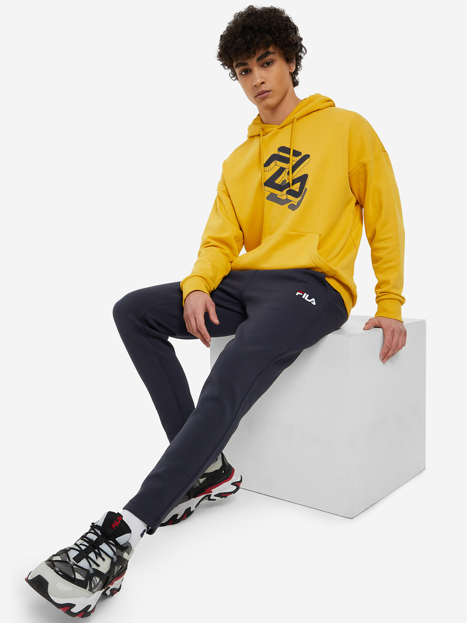 Брюки Fila, размер 54, темно-синий — фото 1