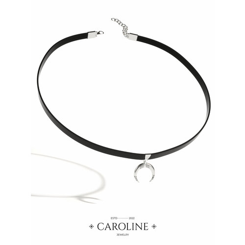 фото Чокер caroline jewelry, длина 30 см., серебряный