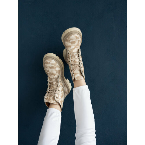 фото Ботинки берцы альфа мануфактура, размер 39, бежевый