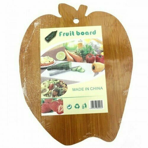 Доска разделочная Яблоко шпон 18х23х05 см 1 штука 509₽