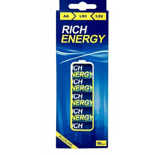 Rich Energy, Батарейки пальчиковые АА, комплект из 10 штук