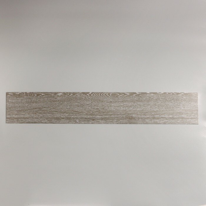 фото Плитка виниловая самоклеящаяся 91*15см серая