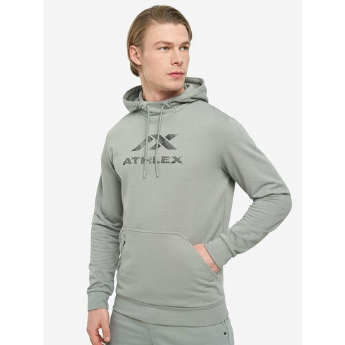 фото Худи athlex, размер 48, серый