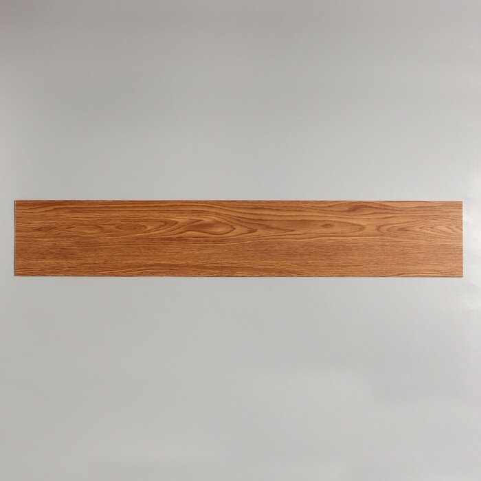 фото Плитка виниловая самоклеящаяся 91*15см коричневая