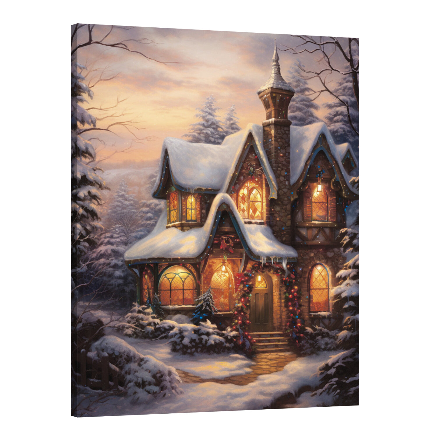 Интерьерная картина 50х70 "Йольская фантазия: картина на холсте"