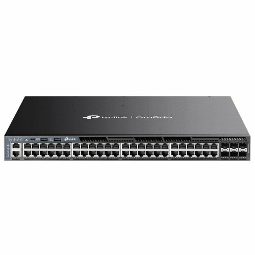 TP-Link Сетевое оборудование SG6654XHP Стекируемый управляемый коммутатор 3-го уровня Omada с 48 гигабитными портами PoE+ и 6 портами SFP+