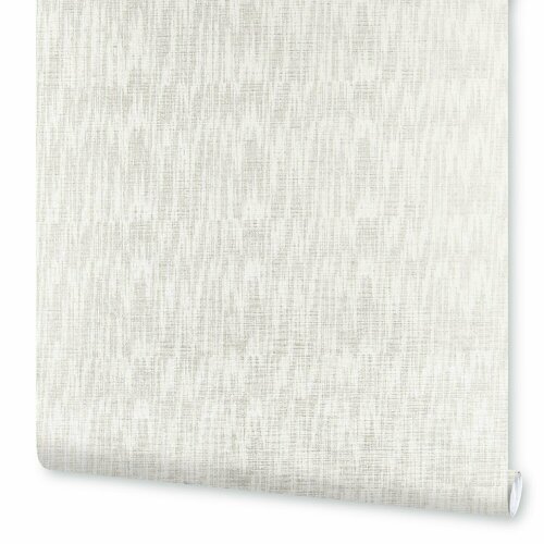 Обои флизелиновые Vilia wallpaper Лен под покраску 1,06х10 м, белый