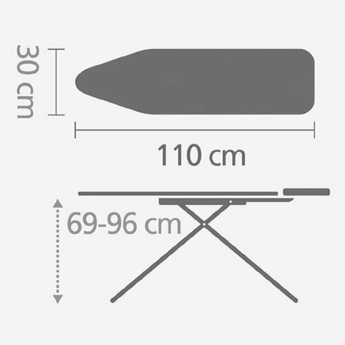 Гладильная доска 110 x 30 см Brabantia - фото №5