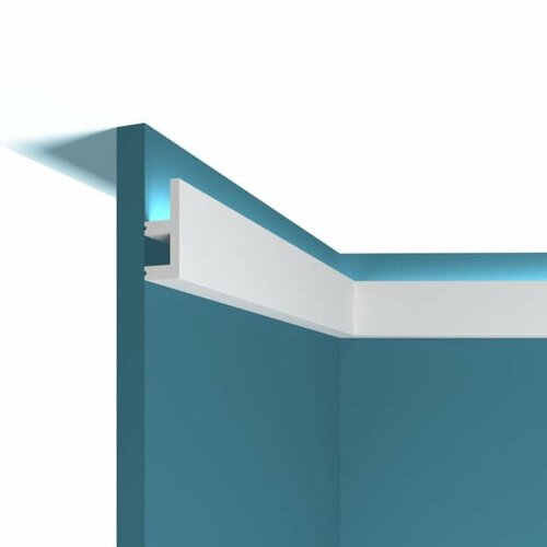 Плинтус потолочный (карниз) для светодиодной ленты P80 Перфект Плюс 2 метра.50*20мм