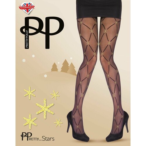 Колготки Pretty Polly, размер S-L, черный колготки pretty polly 20 den размер s l черный