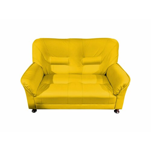 Диван двухместный Честер желтый