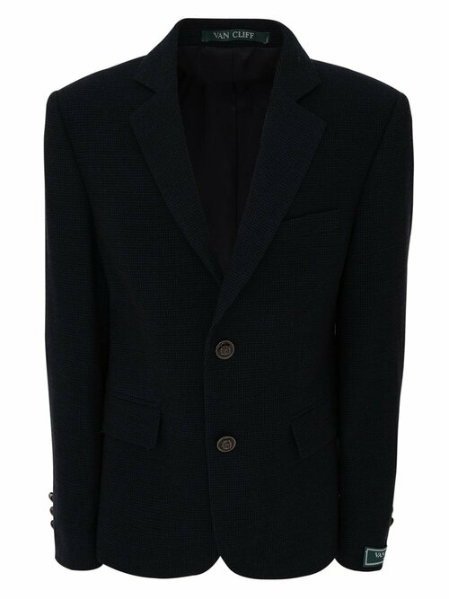 Школьный пиджак Van Cliff, размер 128 (32), черный