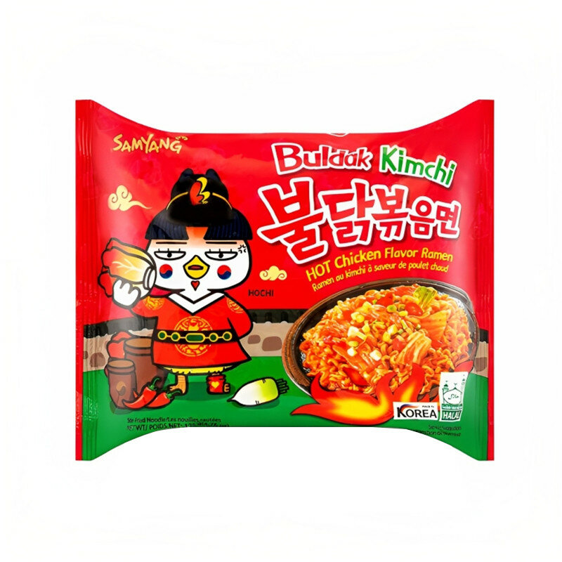 Samyang Лапша быстрого приготовления С курицей и кимчи острая, 135 г