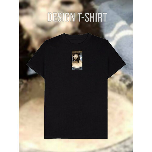 фото Футболка, размер 48, черный design t-shirt