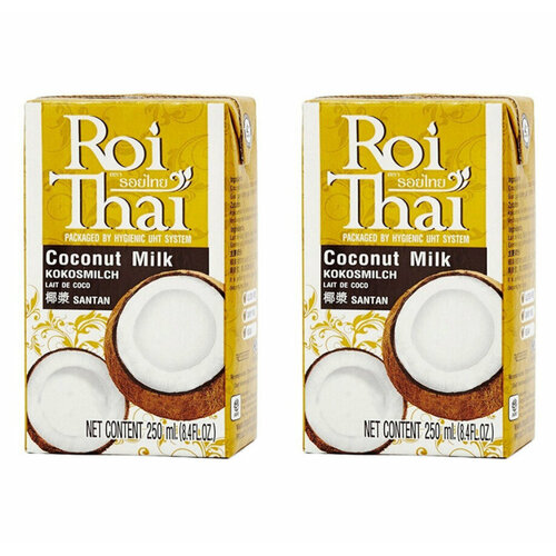 Roi Thai Кокосовое молоко, 250 мл, 2 шт