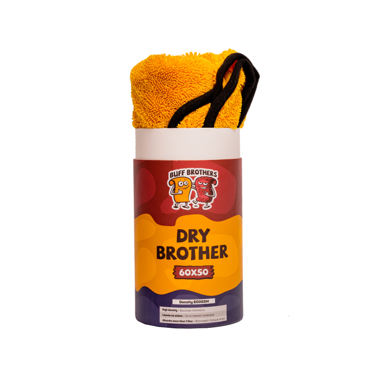 BUFF BROTHERS Микрофибра для сушки DRY BROTHER GOLD 60x50