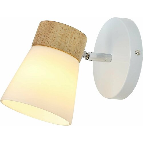 Настенный светильник, Comely, CO309107, цвет: белый, Стеклянный абажур
