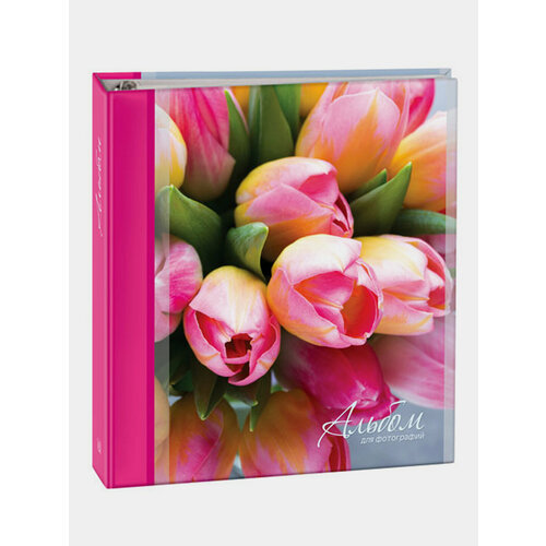 Фотоальбом 100 фото 10х15 Цветы Image ART Цвет Багровый 999₽