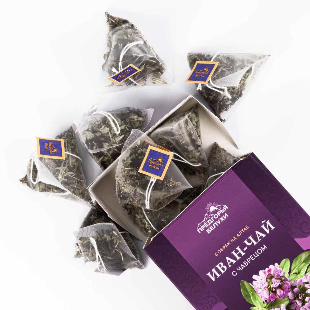 Иван-чай в пакетиках ферментированный с чабрецом, 45 г - фотография № 2