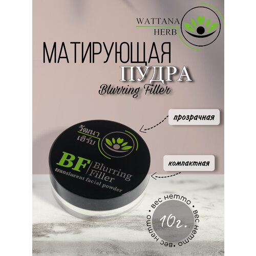 Матирующая пудра Wattana Herb для лица Blurring Filler, 10гр