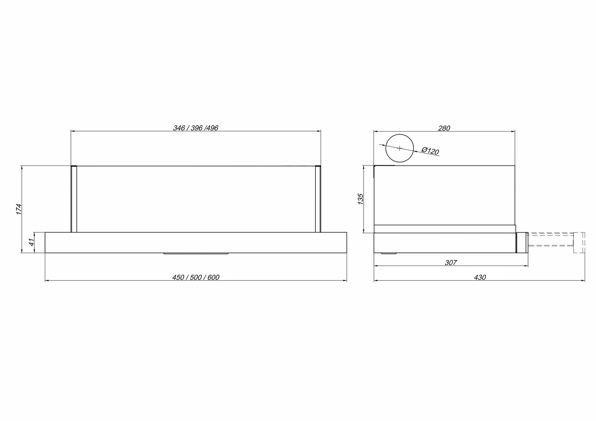 Кухонная вытяжка Elikor: Интегра GLASS 50Н-400-В2Д нерж/стекло черное - фото №2