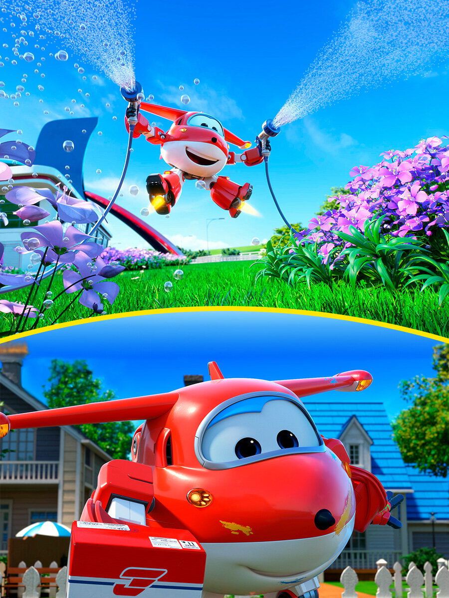 Костюм трансформера с фигуркой мини Донни Супер Крылья Super Wings - фото №13