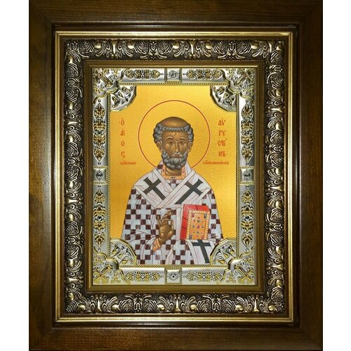 Икона августин Аврелий, Епископ Иппонийский, Блаженный августин аврелий блаженный иппонийский епископ икона на холсте