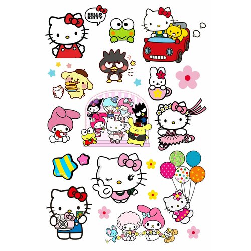 Hello Kitty наклейки стикеры Хеллоу китти