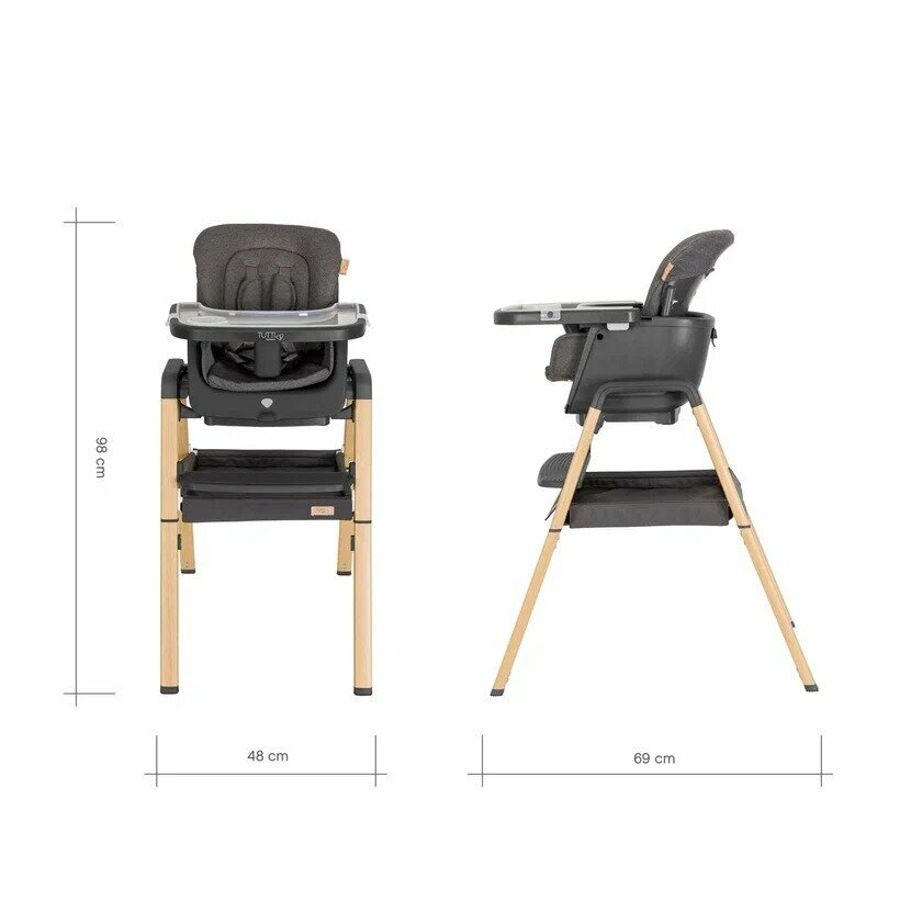 Стул Tutti Bambini для кормления High chair NOVA Complete White/Oak 611010/3511B - фото №14