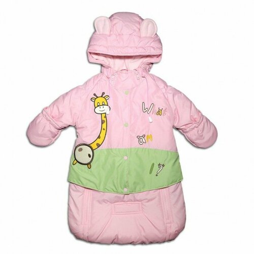 Утепленный конверт 28-1627 Розовый 1490₽