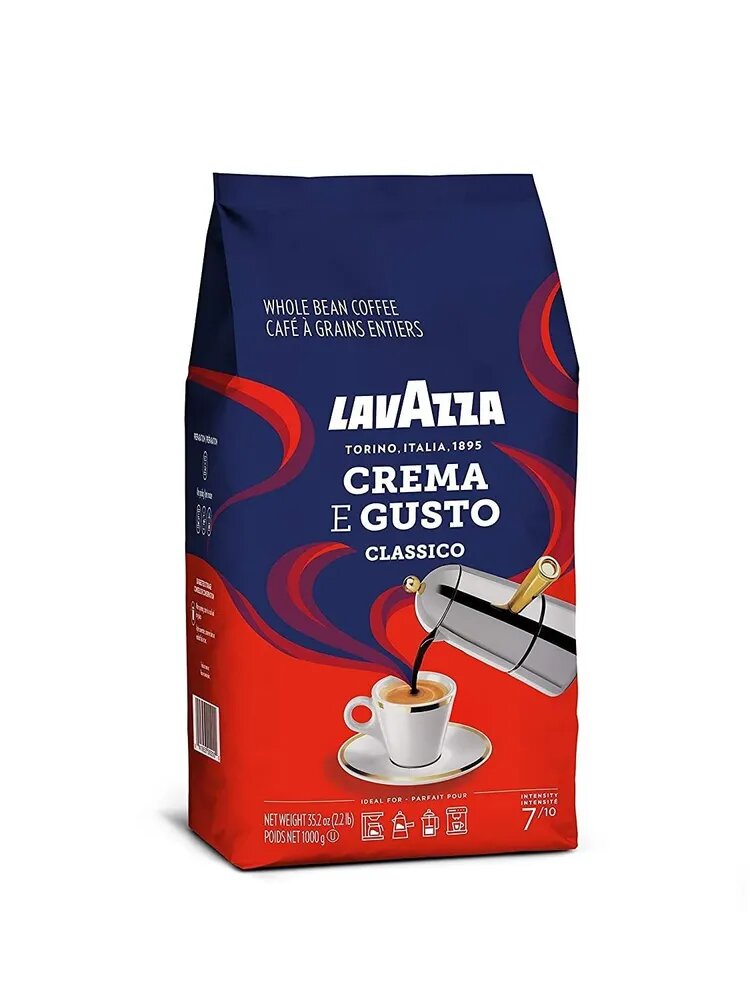 Кофе в зернах Lavazza Crema e Gusto Classico, 1кг