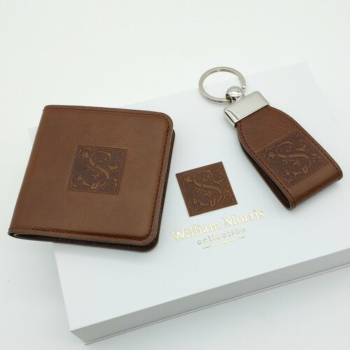 фото Кошелек william morris, фактура гладкая, коричневый