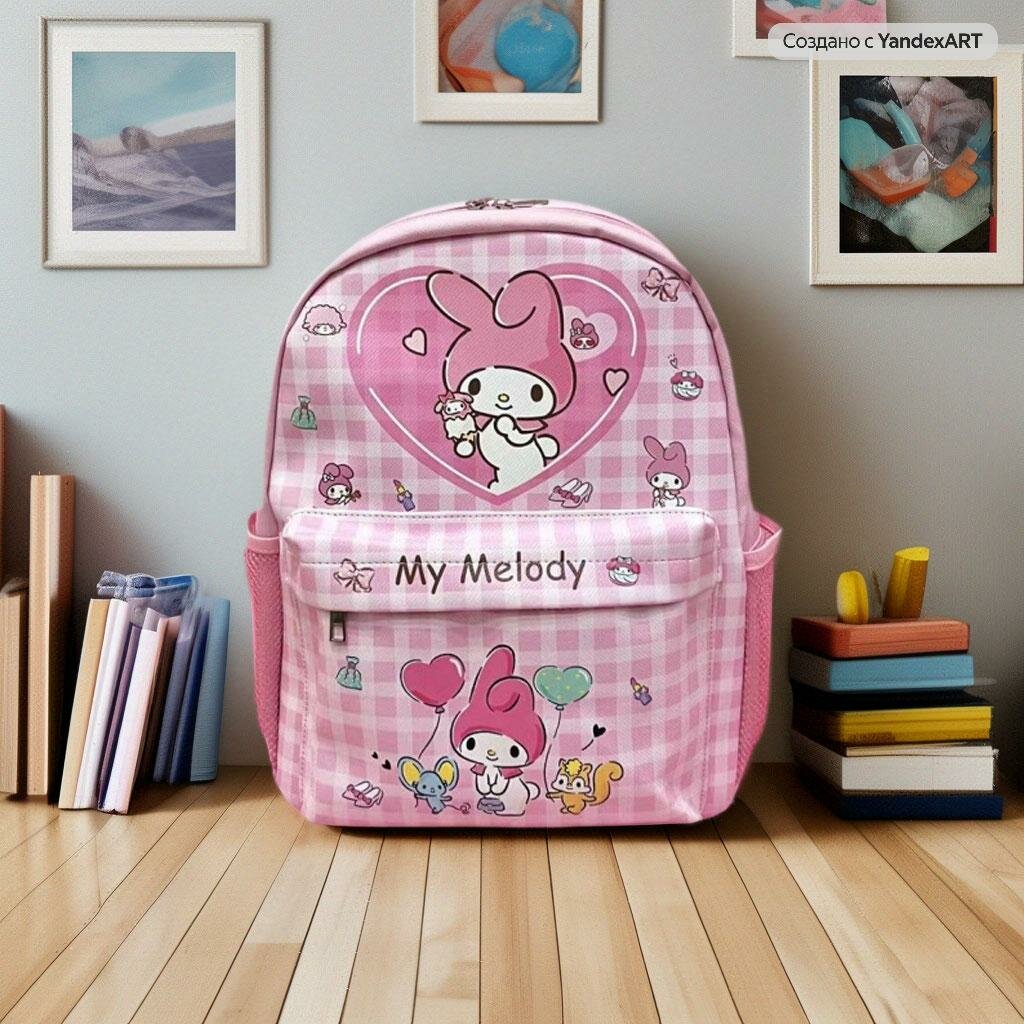 Рюкзак школьный, универсальный для девочки, розовый