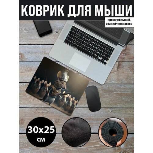 Коврик для мышки 30x25см Крыса