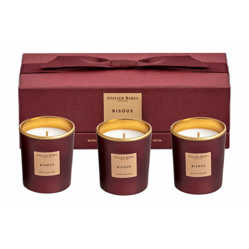 ATELIER REBUL Bisous Набор интерьерный свечей 3 шт 65 г 6460₽