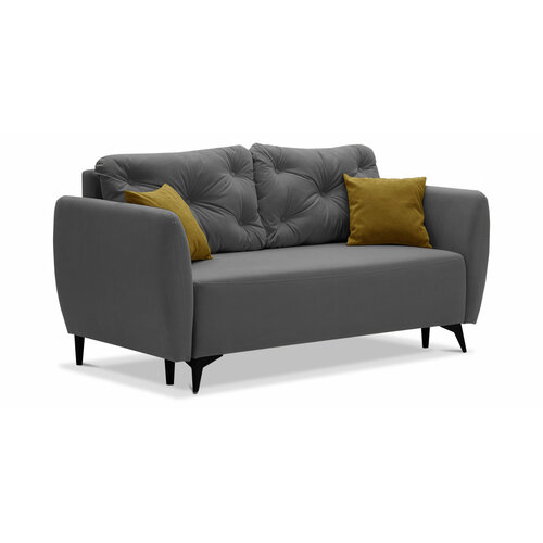 Диван Тиволи размер: 151х89х89см, спальное место: 121х190см, Ultra Grey, Ultra Mustard