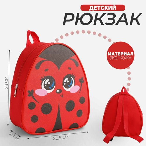 Рюкзак детский Божья коровка, р-р. 23*20.5 см детский дошкольный рюкзак божья коровка