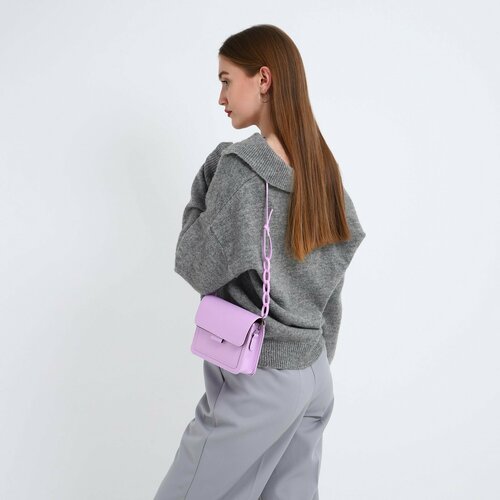 фото Сумка мессенджер nazamok, сиреневый