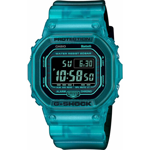 Наручные часы CASIO G-Shock Наручные часы Casio G-Shock DW-B5600G-2, голубой, бирюзовый