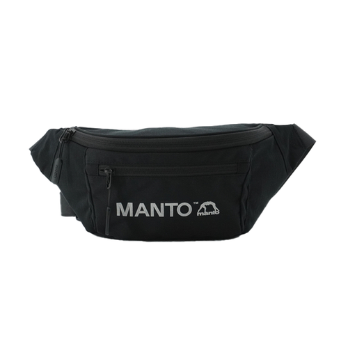 Рюкзак поясная Manto, фактура зернистая, черный linger fanny pack holographic fish patt belt bag banana waist packs reflective laser shoulder bag waist pochete women s belt bag