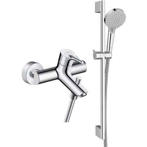 Смеситель для ванны Hansgrohe Talis S 72400000 + 26275000 держатель ручного душа для штанги hansgrohe 97651000