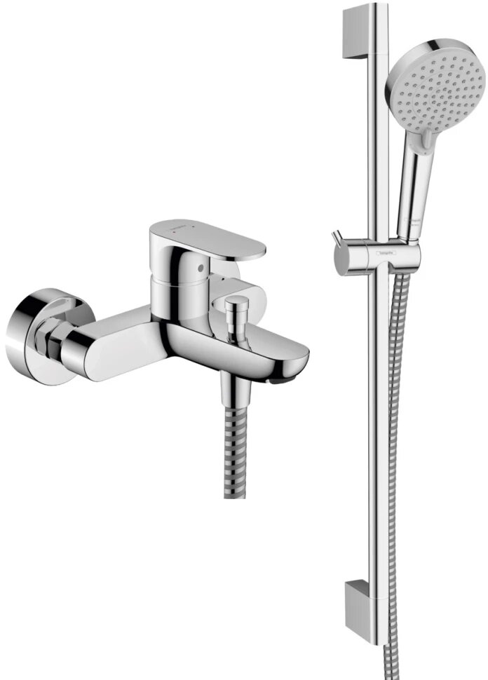 Смеситель для ванны Hansgrohe Rebris S 72440000 + 26275000