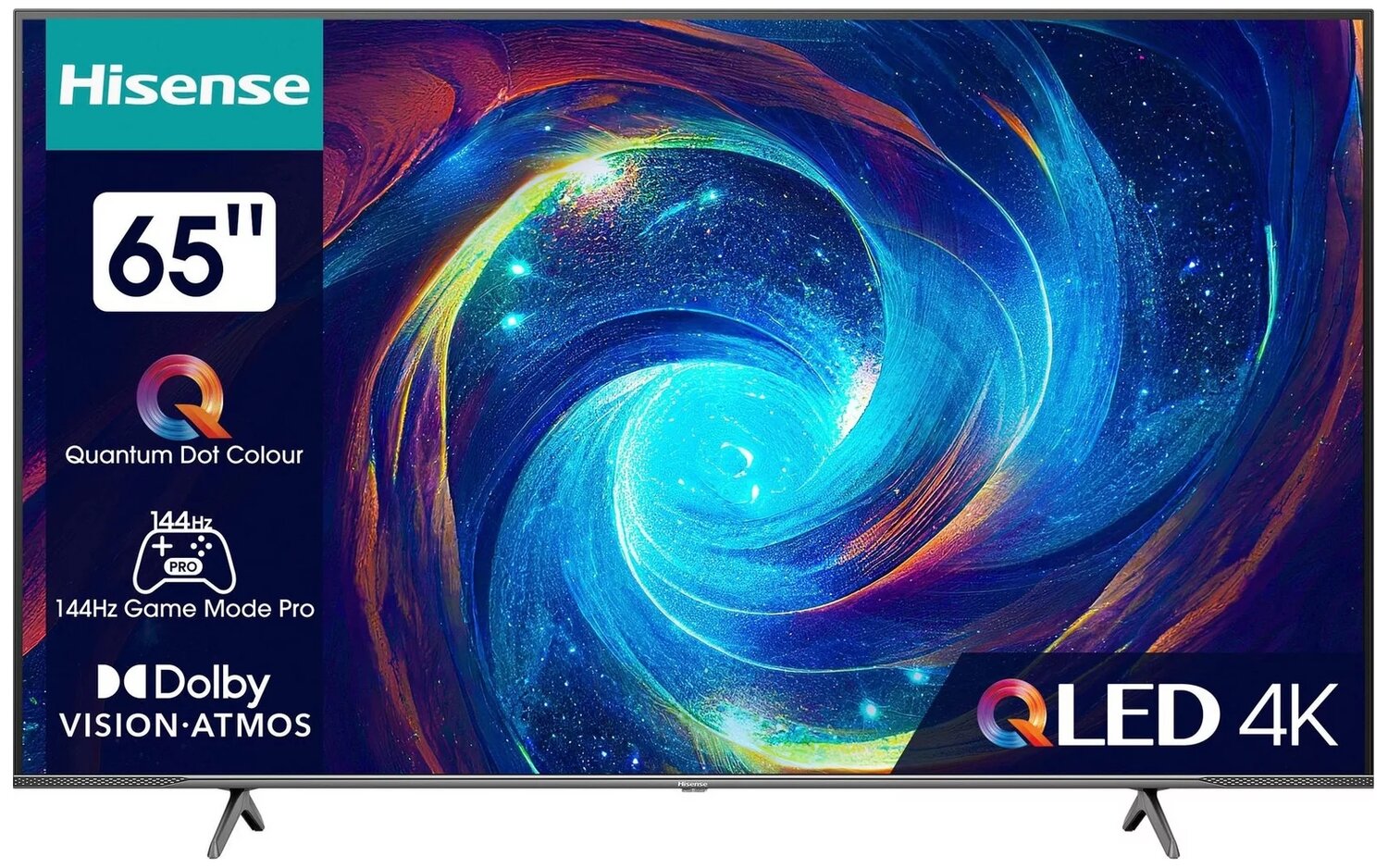 Телевизор Hisense 65E7KQ PRO 65" (3840x2160) 350кд/м2 2000:1 120Гц 65E7KQ PRO 40Вт Wi-Fi Поддержка SMART TV Разъем CI+ Цифровой тюнер