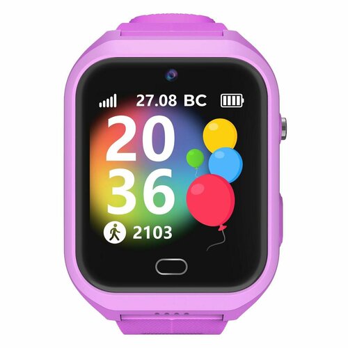 Часы с GPS трекером Geozon Mate Pink (G-W28PNK) красный (розовый)