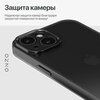 Фото #15 Чехол для iPhone 15 / Айфон 15 защитный бампер тонкий, голубой прозрачный