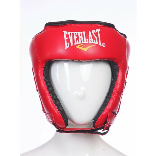 Боксерский шлем Everlast, шлем для бокса тренировочный, красный-XL