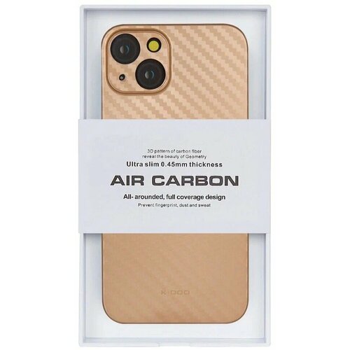 Чехол для iPhone 13 K-DOO Air Carbon Золотой