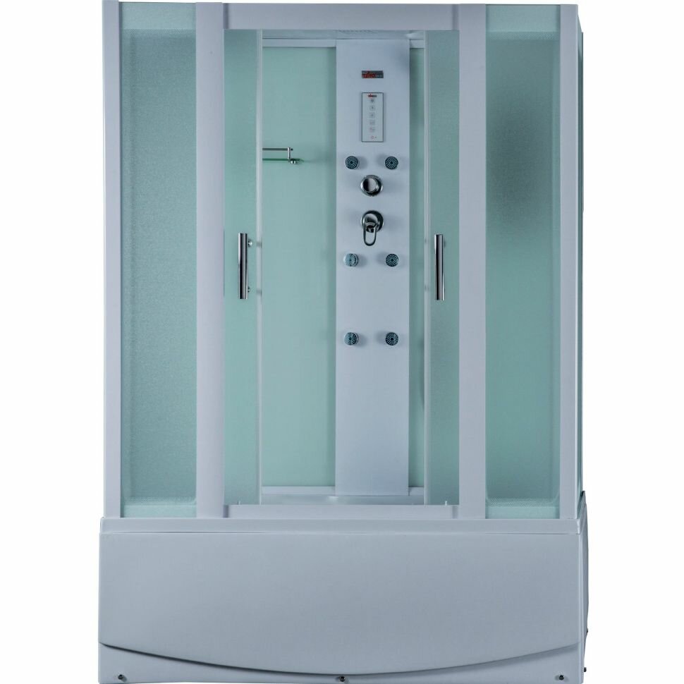 Душевая кабина Timo Eco TE-0770 цвет профиля белый, стекло матовое 4 мм 168х218х80 см